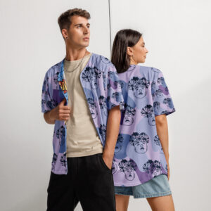 Nature's Sunset Boy with Flower Crown Recycled Baseball Jersey