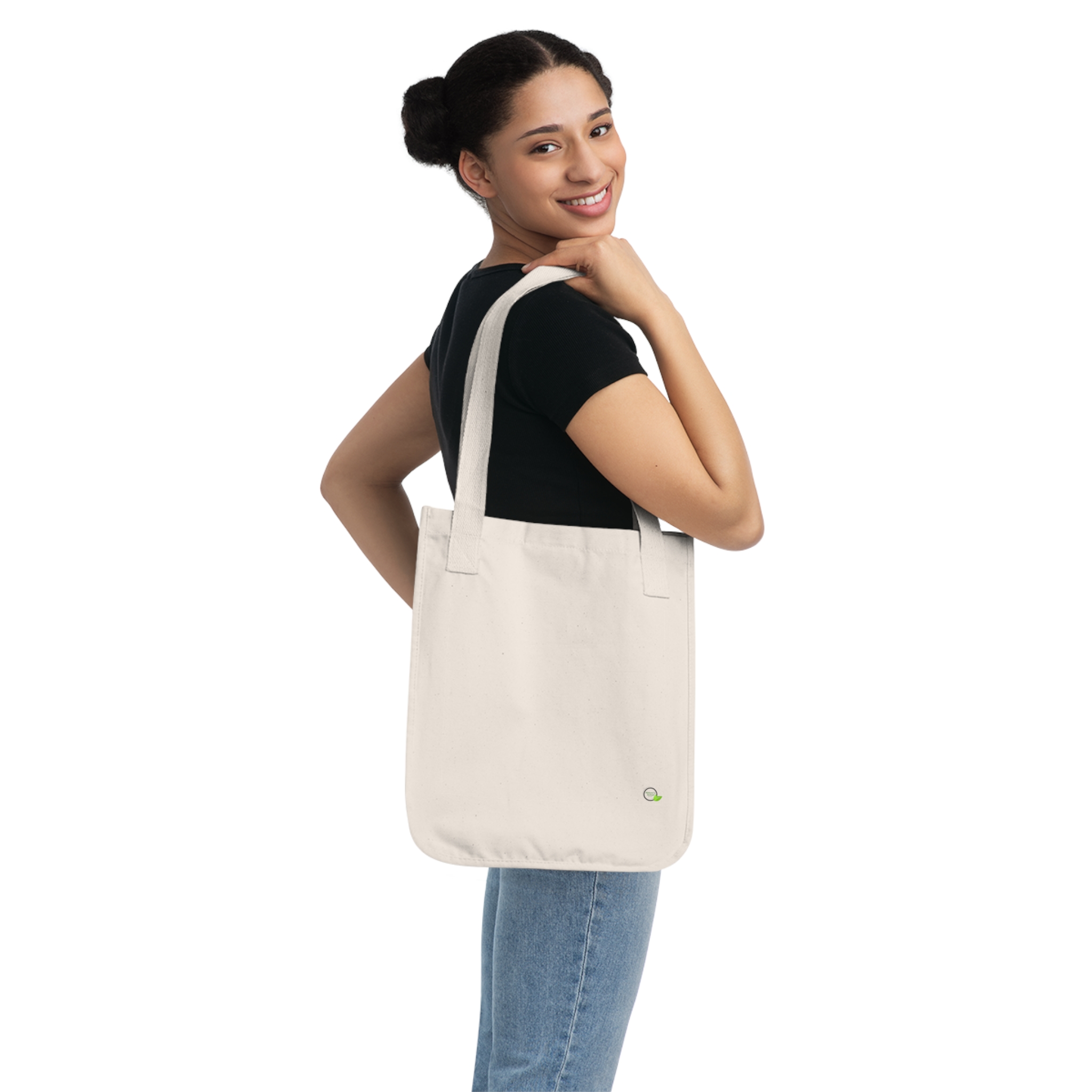 Nature's Sunset Organic Canvas Tote Bag - Image 4